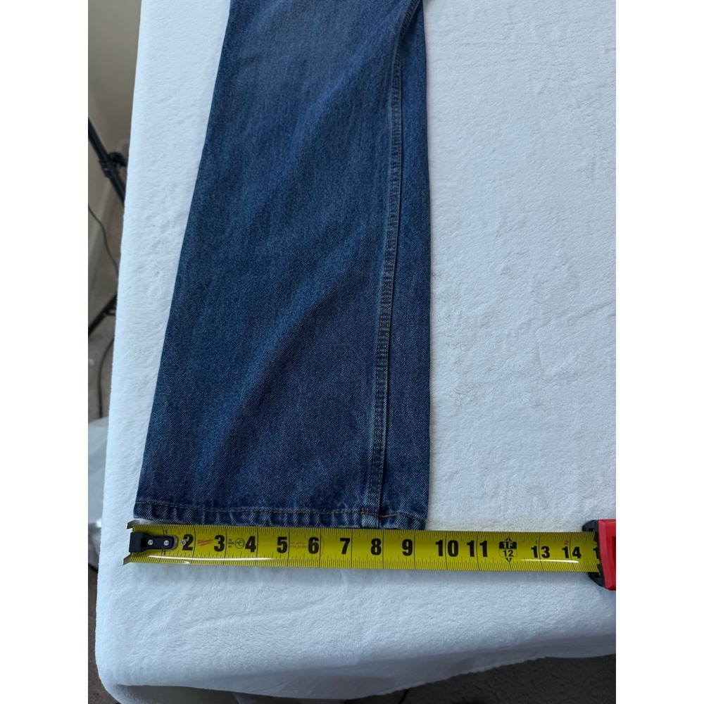 Pintlar Jeans Mens 38x36 Blue Good Straight Leg 100% Cotton Rugged Denim - Picture 9 of 12
